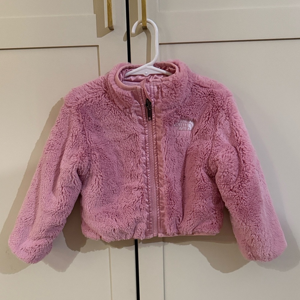 The North Face Light Pink Reversible Toddler Jacket